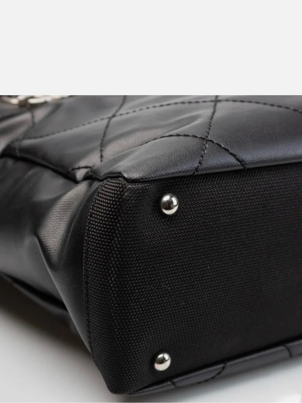 CHANEL Paris-Biarritz Quilted Tote PM Black